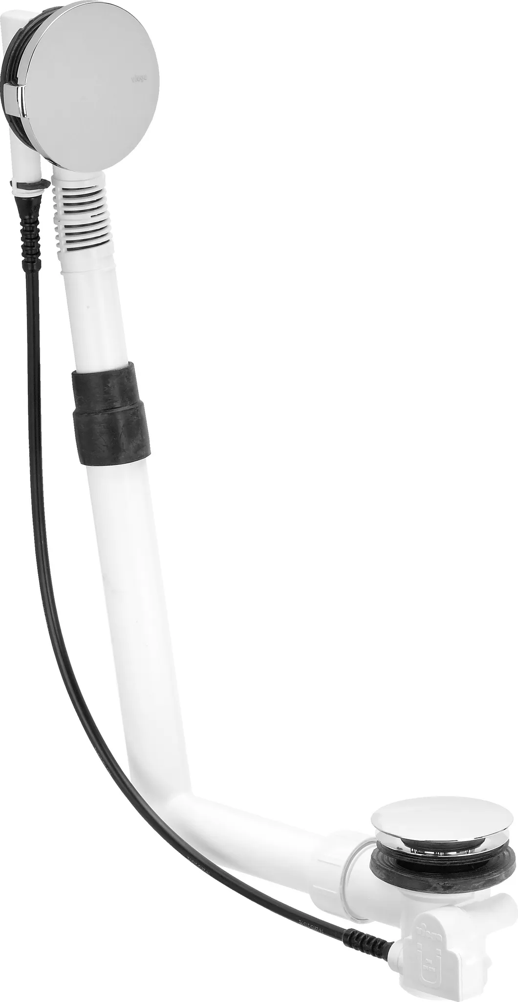 Viega Ab- und Überlaufgarnitur Modell 6162 „Multiplex“ 6162 in 1 1 / 2 Messing verchromt 19,7 cm