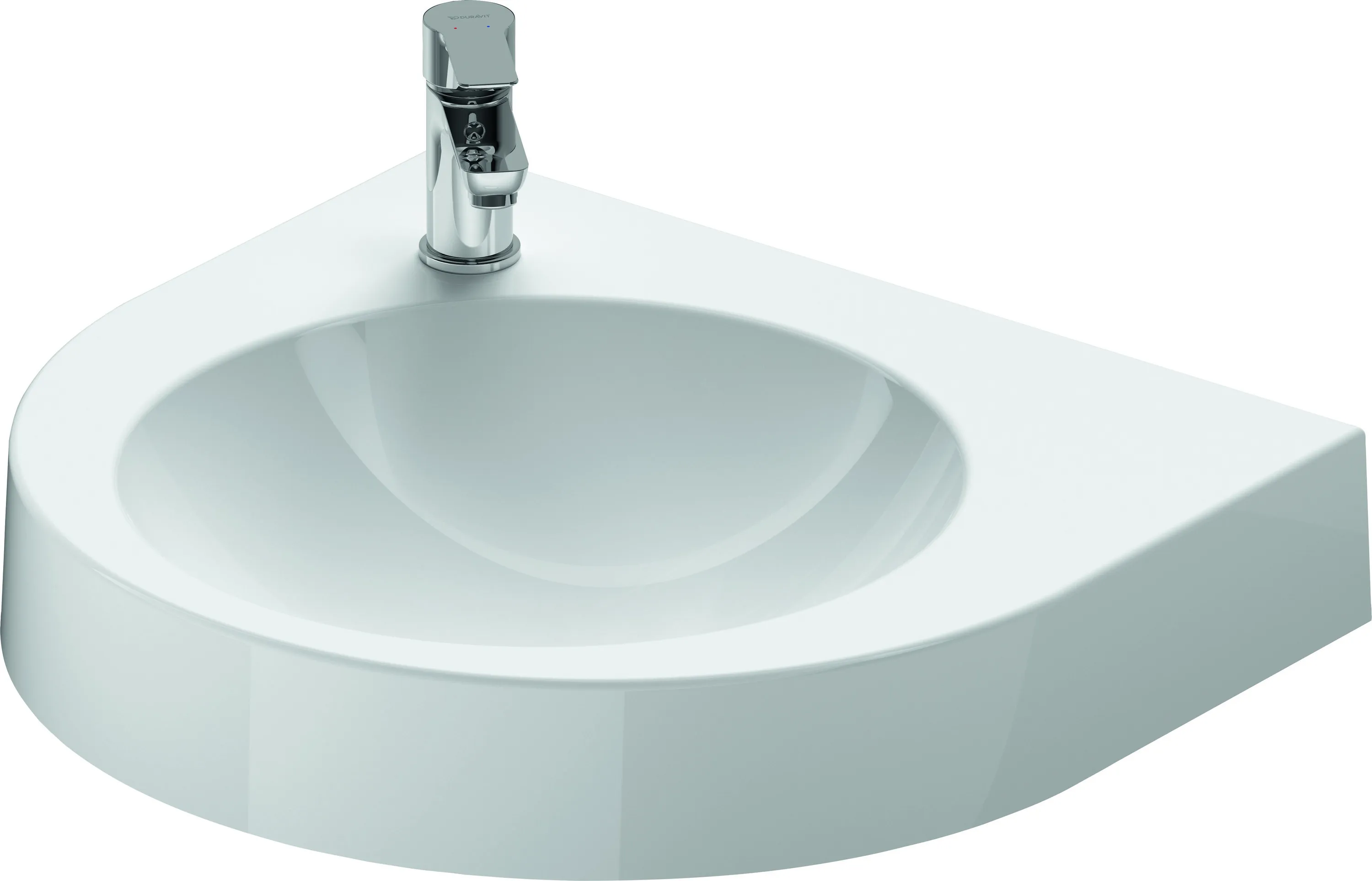 Waschtisch Architec 575 mm ohneÜL, mitHLB, HL links, weiß Waschtisch Architec 575 mm ohneÜL, mitHLB, HL links, weiß