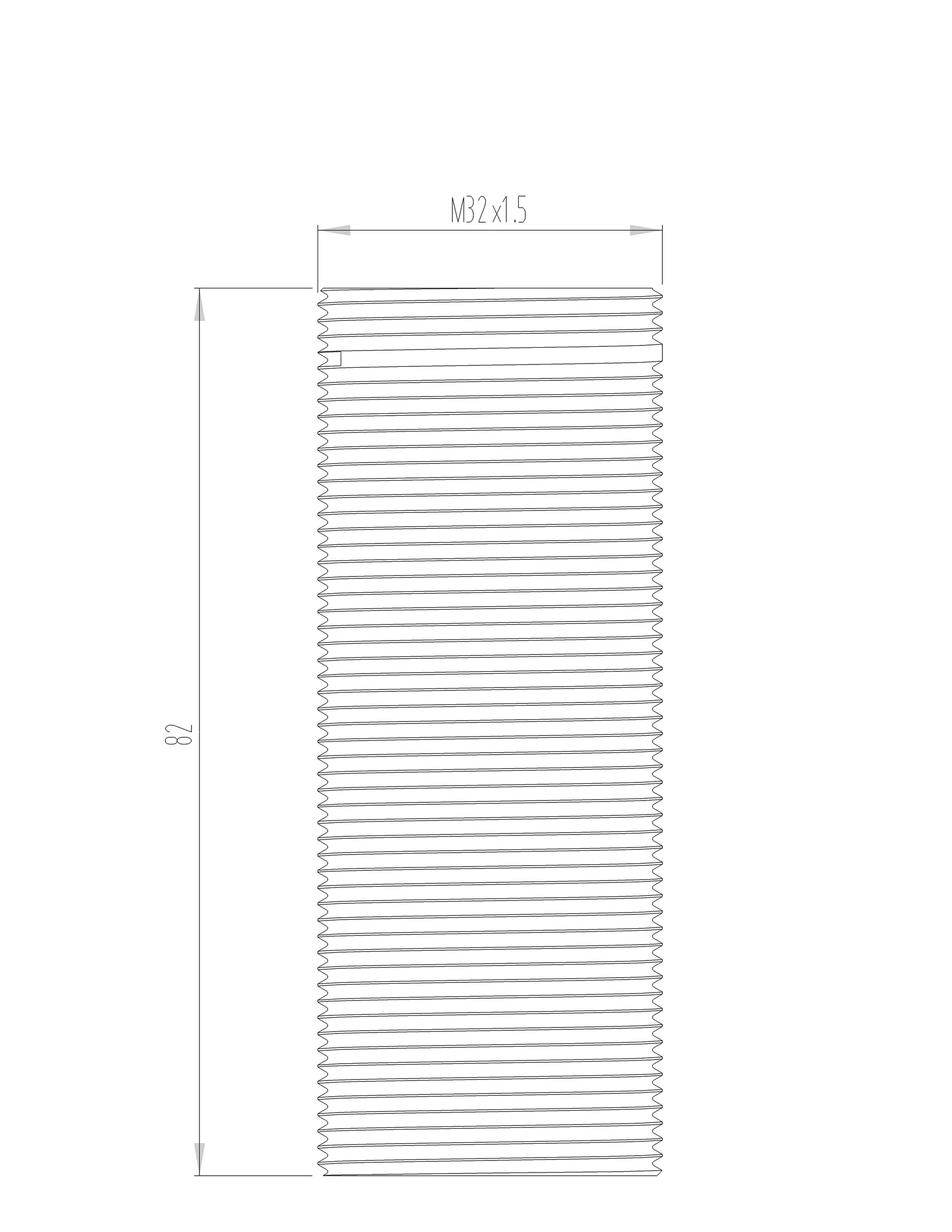 VitrA Schaftverlängerung für Waschtischarmaturen, 30–50 mm Arbeitsplattenstärke