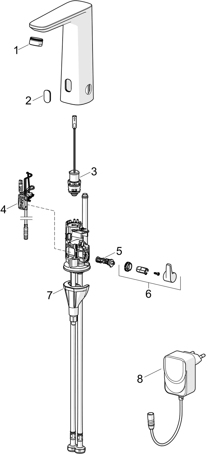 HansaELECTRA Waschtischbatterie Bluetooth HansaELECTRA 9330 Chrom HansaELECTRA Waschtischbatterie Bluetooth HansaELECTRA 9330 Chrom