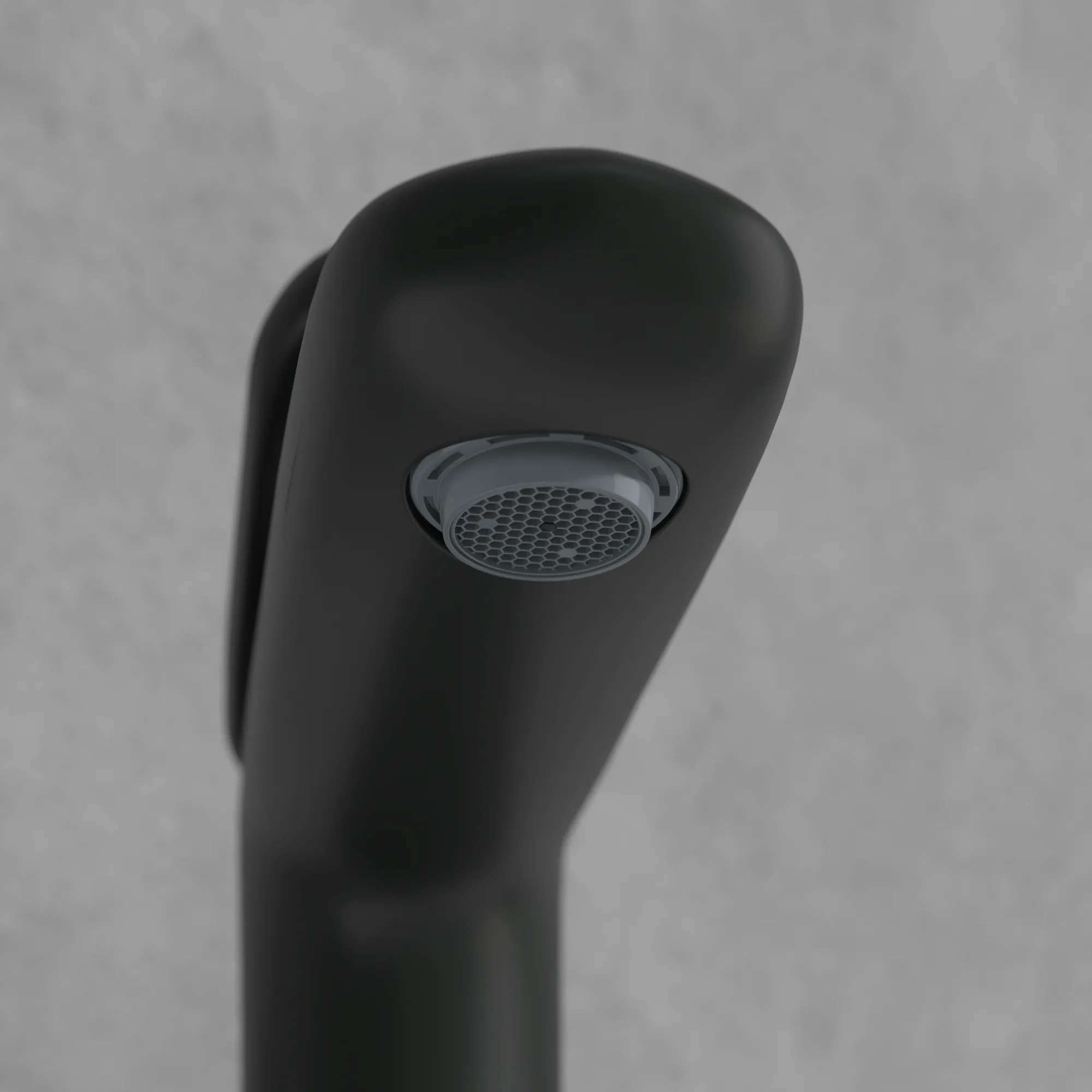 Villeroy & Boch Antao Einhebel-Waschtischarmatur erhöhter Standmontage, rund, Matt Black, 49,75 x 184 x 286 mm, mit Push-Open-Ablaufgarnitur und AirPlus-Technologie