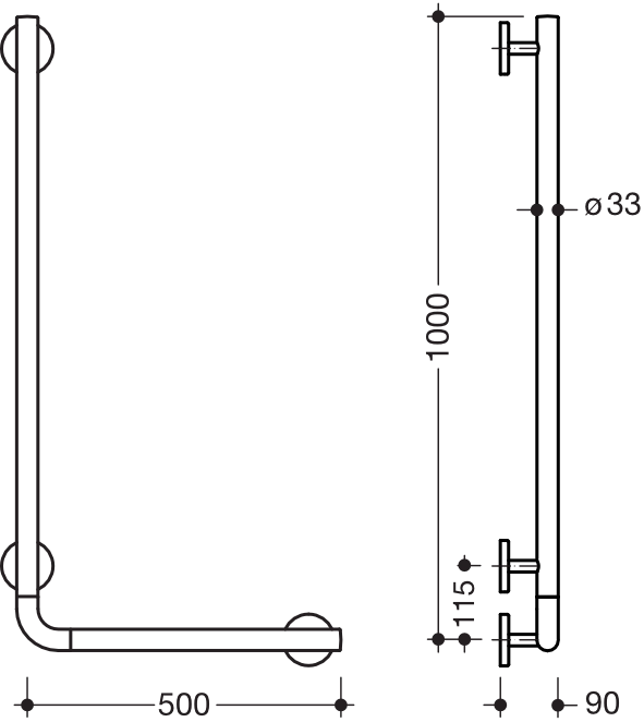 HEWI Haltegriff „System 800K“