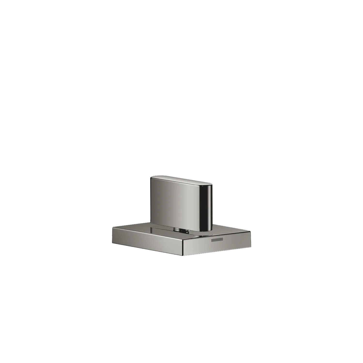 Dornbracht CL.1 Seitenventil linksschließend, warm - Dark Chrome, Bohrungsdurchmesser 32 mm, Rosette 60 x 47 mm mit Warmkennzeichnung