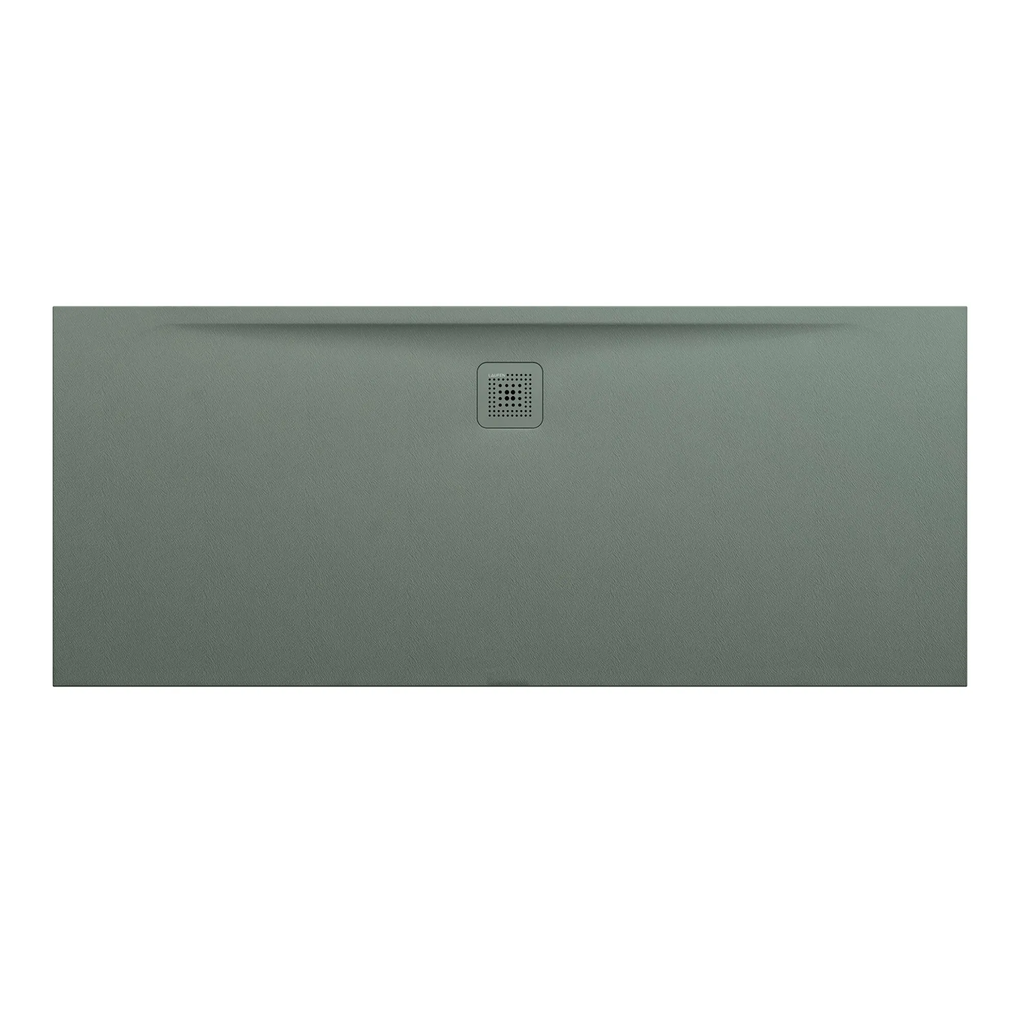 Laufen rechteck Duschwanne „Pro“ Ablauf lange Seite 1800 × 750 mm in Betongrau