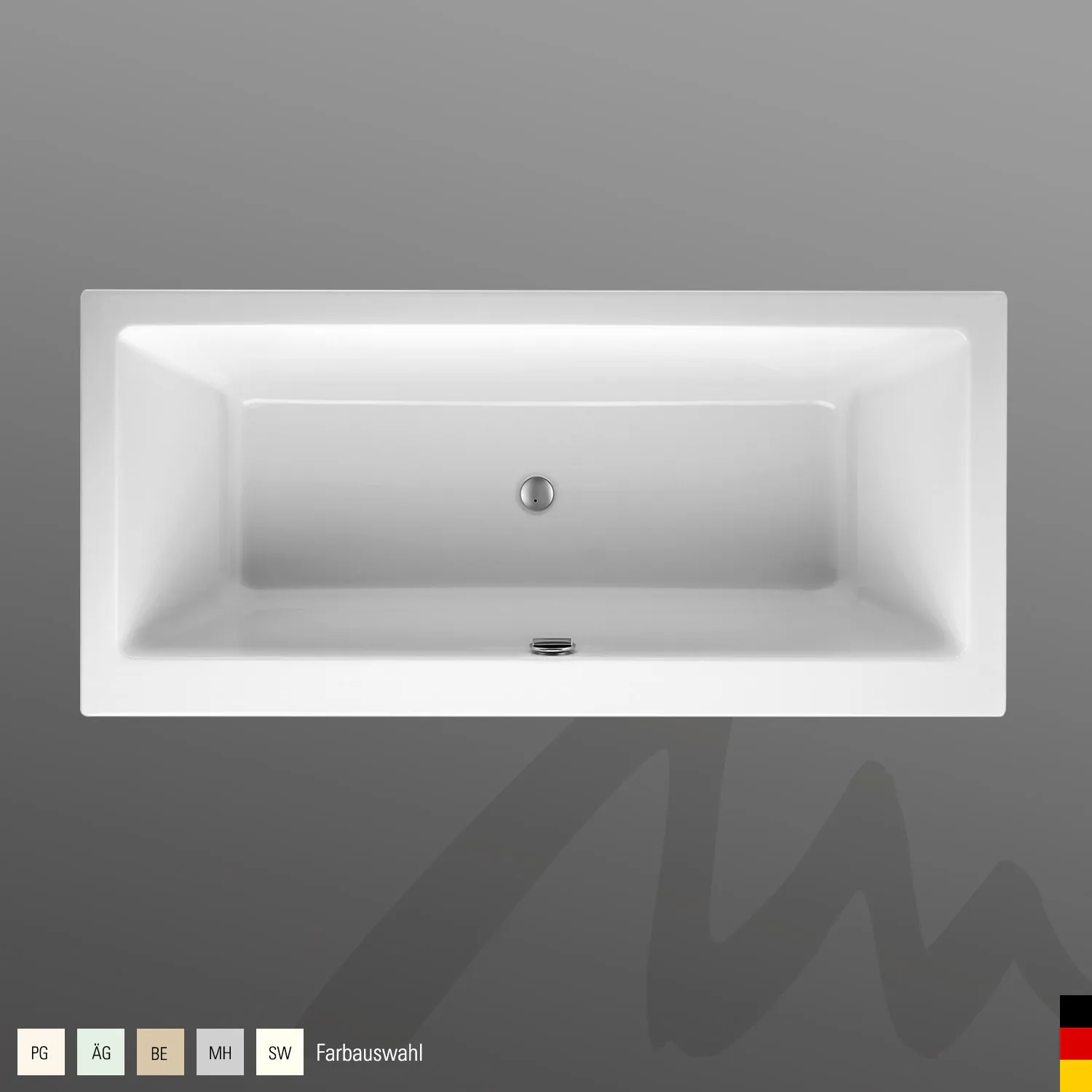 Mauersberger Acryl-Badewanne perfo 180⁄80