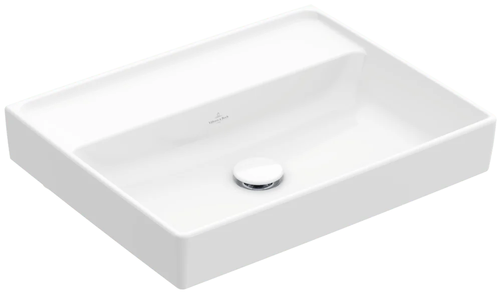 Villeroy & Boch Collaro Waschbecken 550x440mm Rechteck Weiß Alpin CeramicPlus