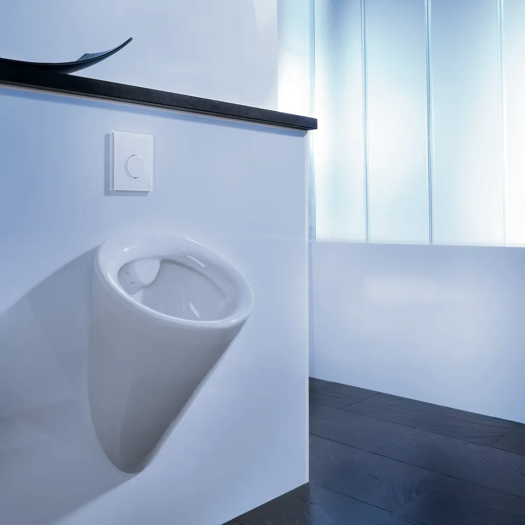 loop Urinal-Betätigungsplatte Kst. mit Kartusche Weiß glzd. loop Urinal-Betätigungsplatte Kst. mit Kartusche Weiß glzd.