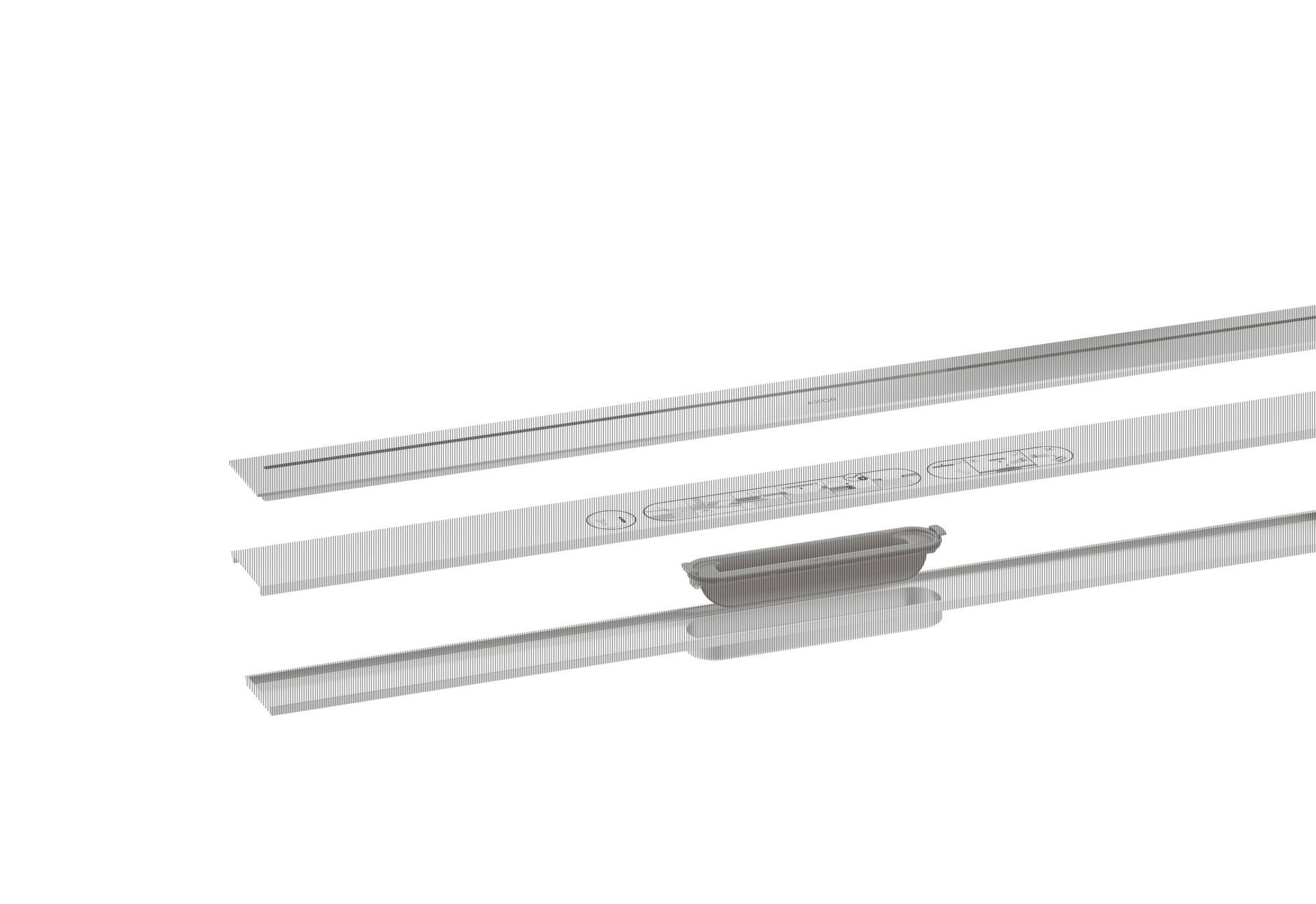 Hansgrohe AXOR Drain Fertigset Duschrinne 900mm, Chrom