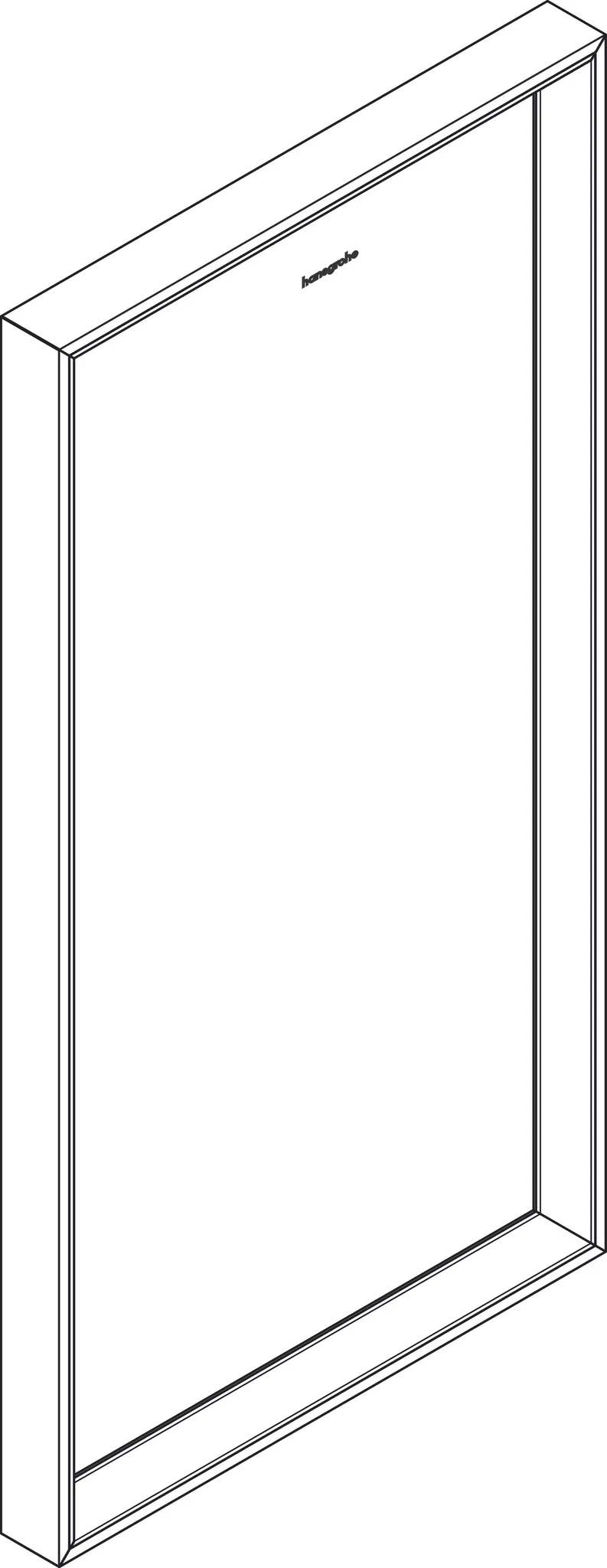 Hansgrohe Xarita E Spiegel mit LED-Beleuchtung, Mattweiß Hansgrohe Xarita E Spiegel mit LED-Beleuchtung, Mattweiß