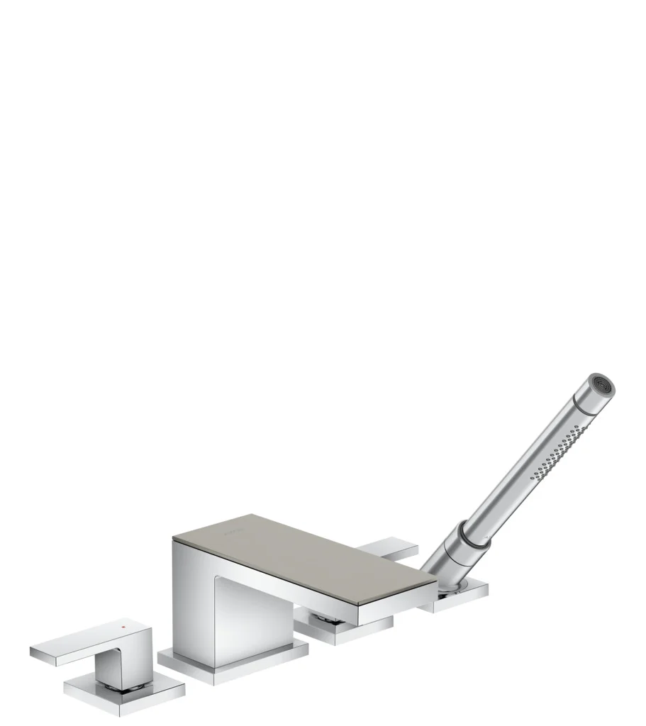 Hansgrohe AXOR MyEdition 4-Loch Wannenrandarmatur Chrom, Ausladung 151 mm, max. Durchfluss 22 l/min, Wannenrandmontage Hansgrohe AXOR MyEdition 4-Loch Wannenrandarmatur Chrom, Ausladung 151 mm, max. Durchfluss 22 l/min, Wannenrandmontage