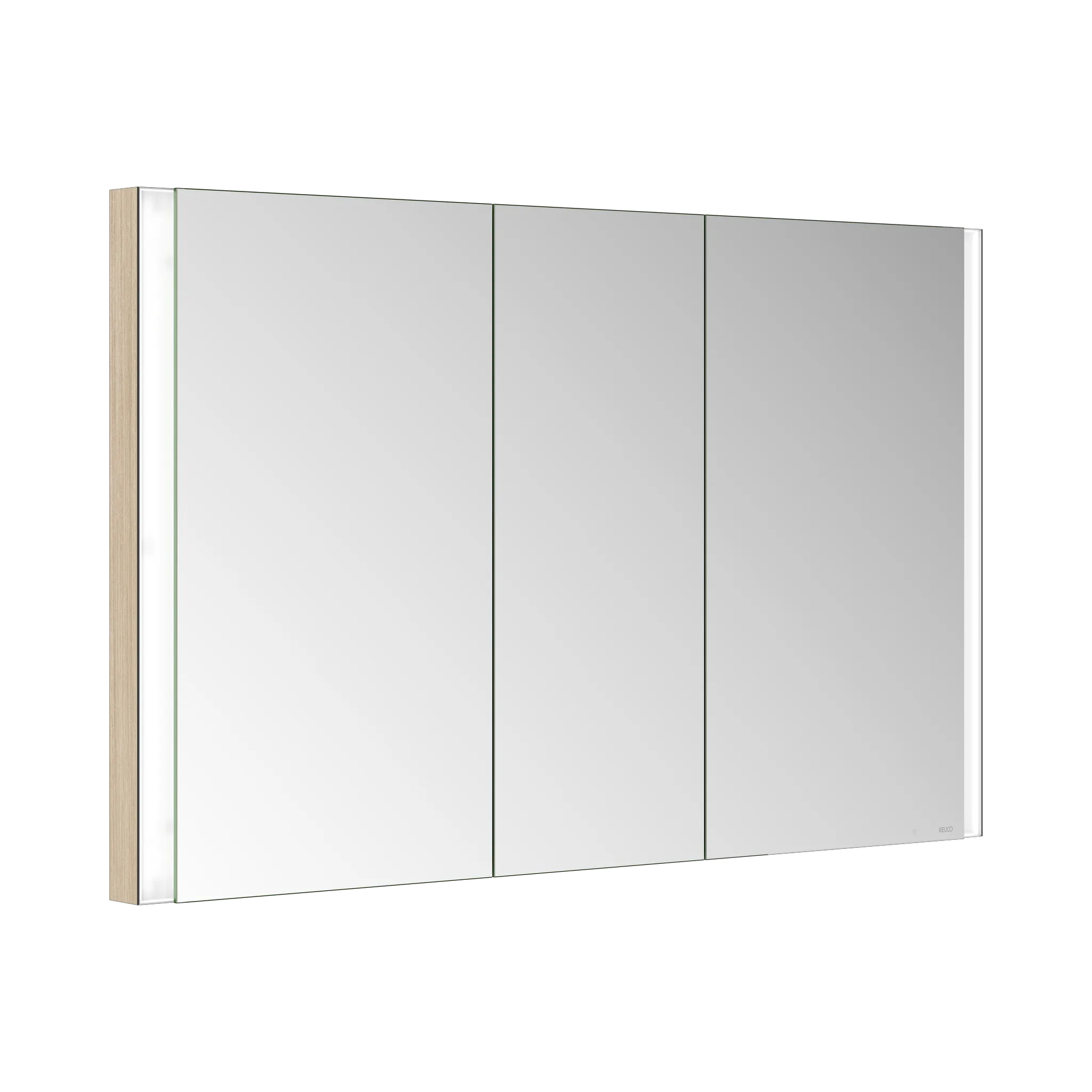KEUCO Wandeinbau Spiegelschrank „Somaris“ Eiche hell Dekor, Unterputz, ohne Spiegelheizung 1200 × 710 × 115 mm