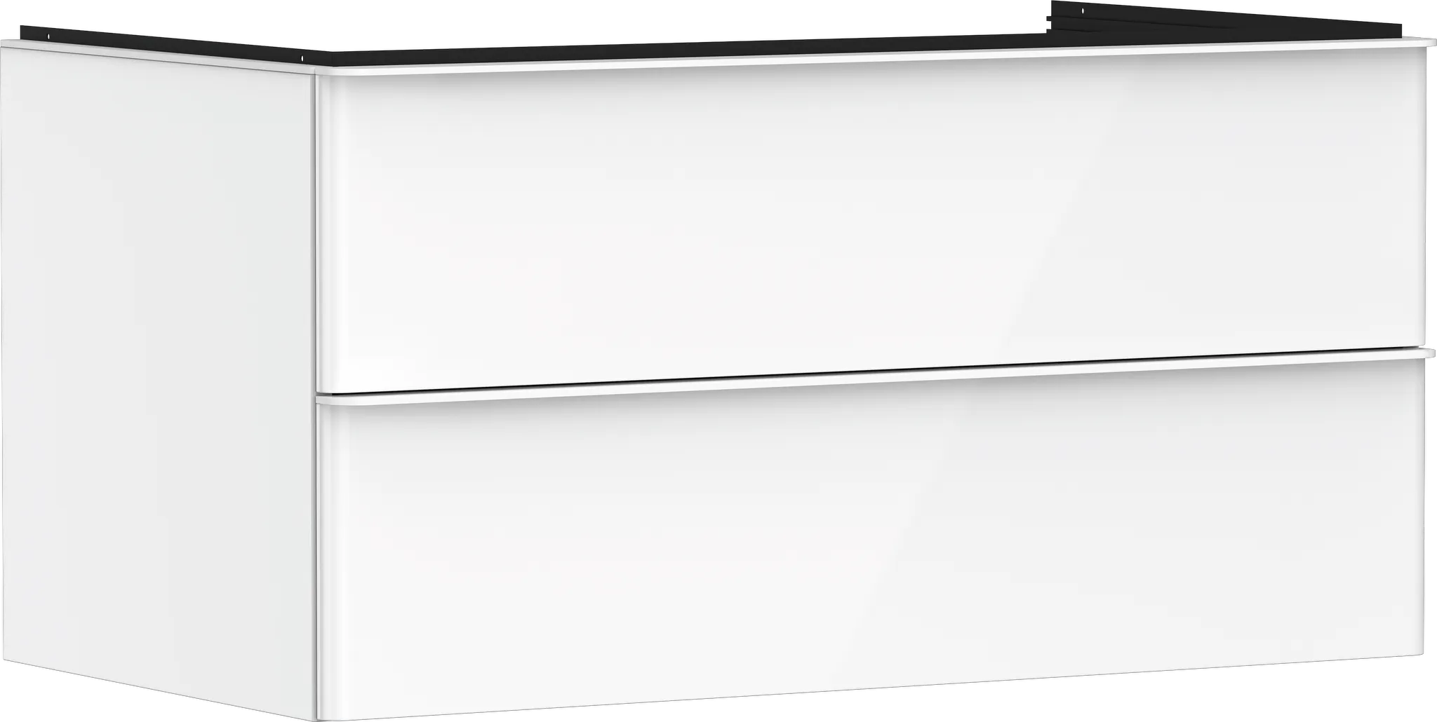 Hansgrohe Xelu Q Waschtischunterschrank Weiß Hochglanz 980⁄550 mit 2 Schubkästen