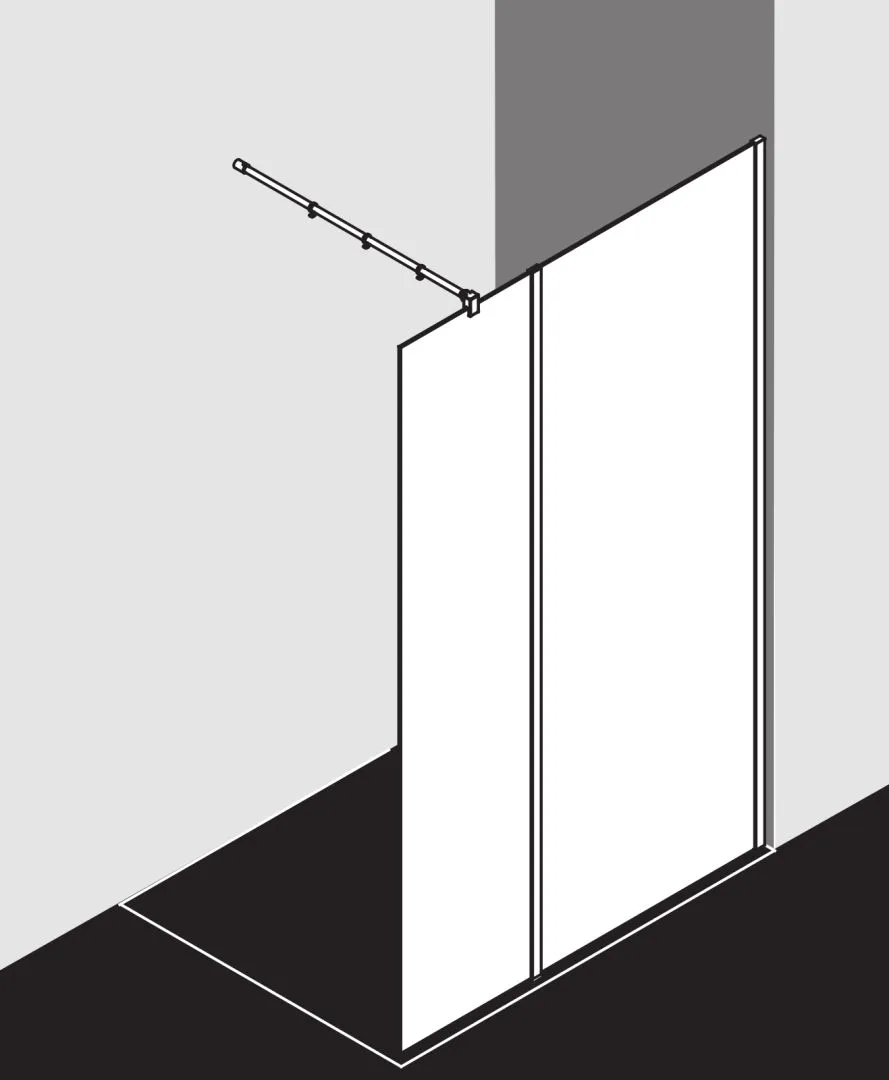 Kermi Duschdesign Walk-In-Duschkabine „WALK-IN XB“ Glas Klar, Profile Silber Mattglanz, BV: 780 - 800 mm WE: 785 - 805 mm H: 2000 mm Kermi Duschdesign Walk-In-Duschkabine „WALK-IN XB“ Glas Klar, Profile Silber Mattglanz, BV: 780 - 800 mm WE: 785 - 805 mm H: 2000 mm