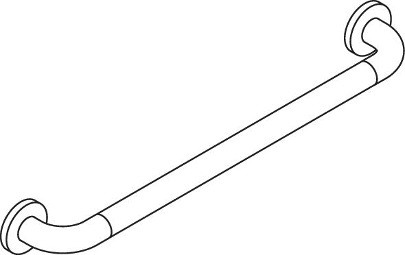 HEWI Handtuchhalter „Serie 477“ 67 × 3,3 × 9 cm in Lichtgrau HEWI Handtuchhalter „Serie 477“ 67 × 3,3 × 9 cm in Lichtgrau