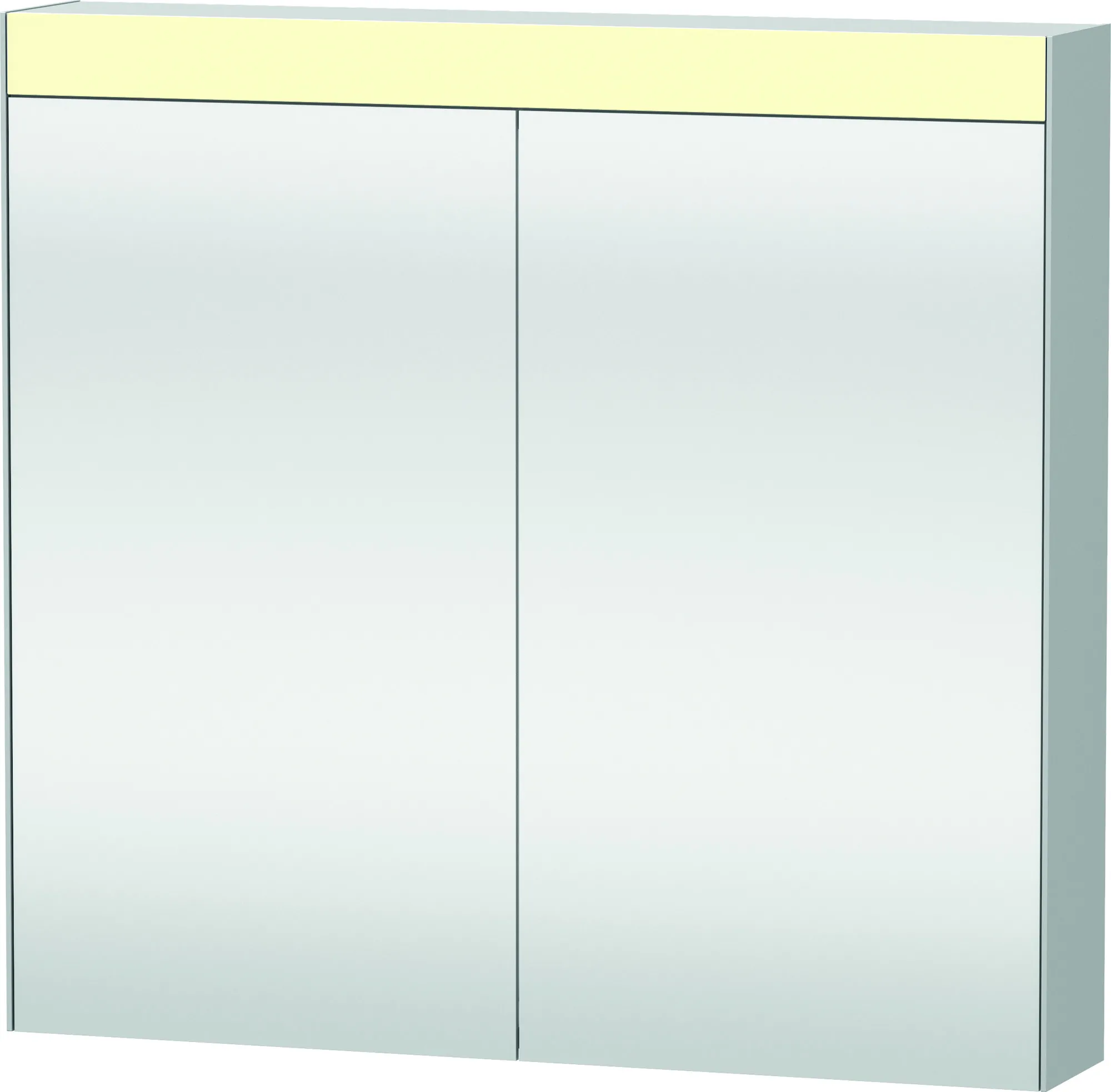 Duravit Waschtischunterschrank Möbelwaschtisch mit Waschtischunterbau und Spiegelschrank „XBase“ 83 × 200 × 49 cm in Graphit Matt