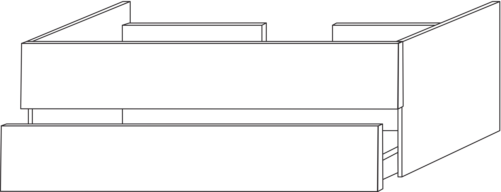 Sanipa Waschtischunterschrank „2morrow“ 1000 × 340 × 520 mm in Eiche Nordic Sanipa Waschtischunterschrank „2morrow“ 1000 × 340 × 520 mm in Eiche Nordic
