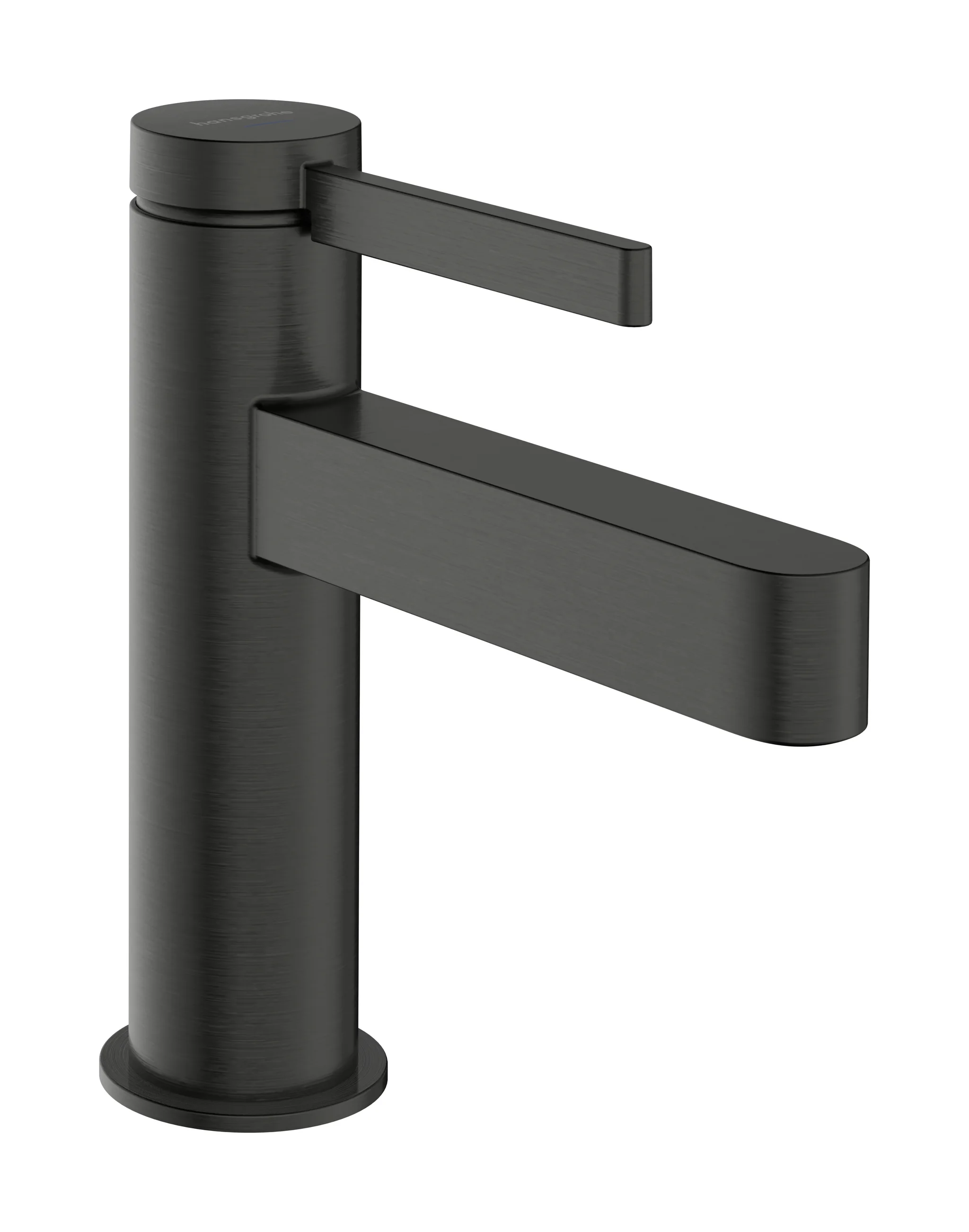 Hansgrohe Finoris Standventil 100, Hebelgriff, Brushed Black Chrome, Auslaufhöhe 92 mm, DN15, G 3/8 Anschlussschlauch