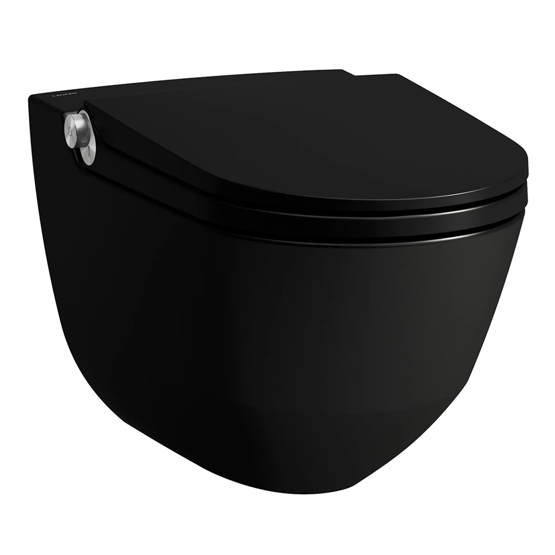 Laufen Dusch-Tiefspül-WC wandhängend Cleanet Riva 600x395x405 spülrandlos schwarz matt