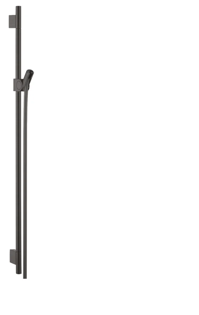 Hansgrohe AXOR Uno Brausestange 0,90 m mit Brauseschlauch 1,60 m, Brushed Black Chrome