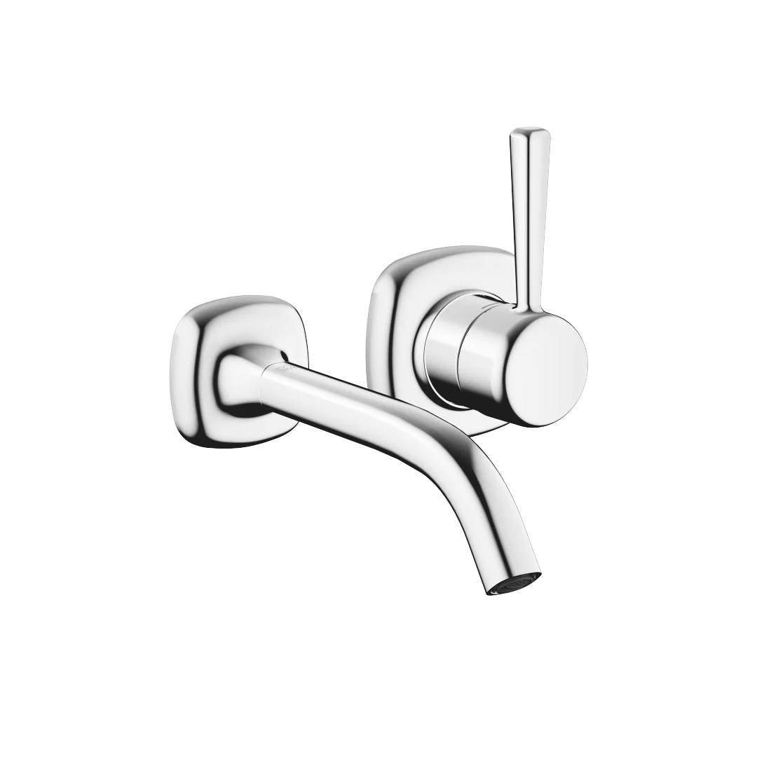 Dornbracht COYA Waschtisch-Wand-Einhandbatterie ohne Ablaufgarnitur Chrom, Ausladung 191 mm, starrer Auslauf, runder luftangereicherter Strahl, Bohrungsdurchmesser Auslauf 37 mm, Bohrungsdurchmesser Einhandbatterie 57 mm, Rosette für Auslauf 60 x 60 mm Dornbracht COYA Waschtisch-Wand-Einhandbatterie ohne Ablaufgarnitur Chrom, Ausladung 191 mm, starrer Auslauf, runder luftangereicherter Strahl, Bohrungsdurchmesser Auslauf 37 mm, Bohrungsdurchmesser Einhandbatterie 57 mm, Rosette für Auslauf 60 x 60 mm