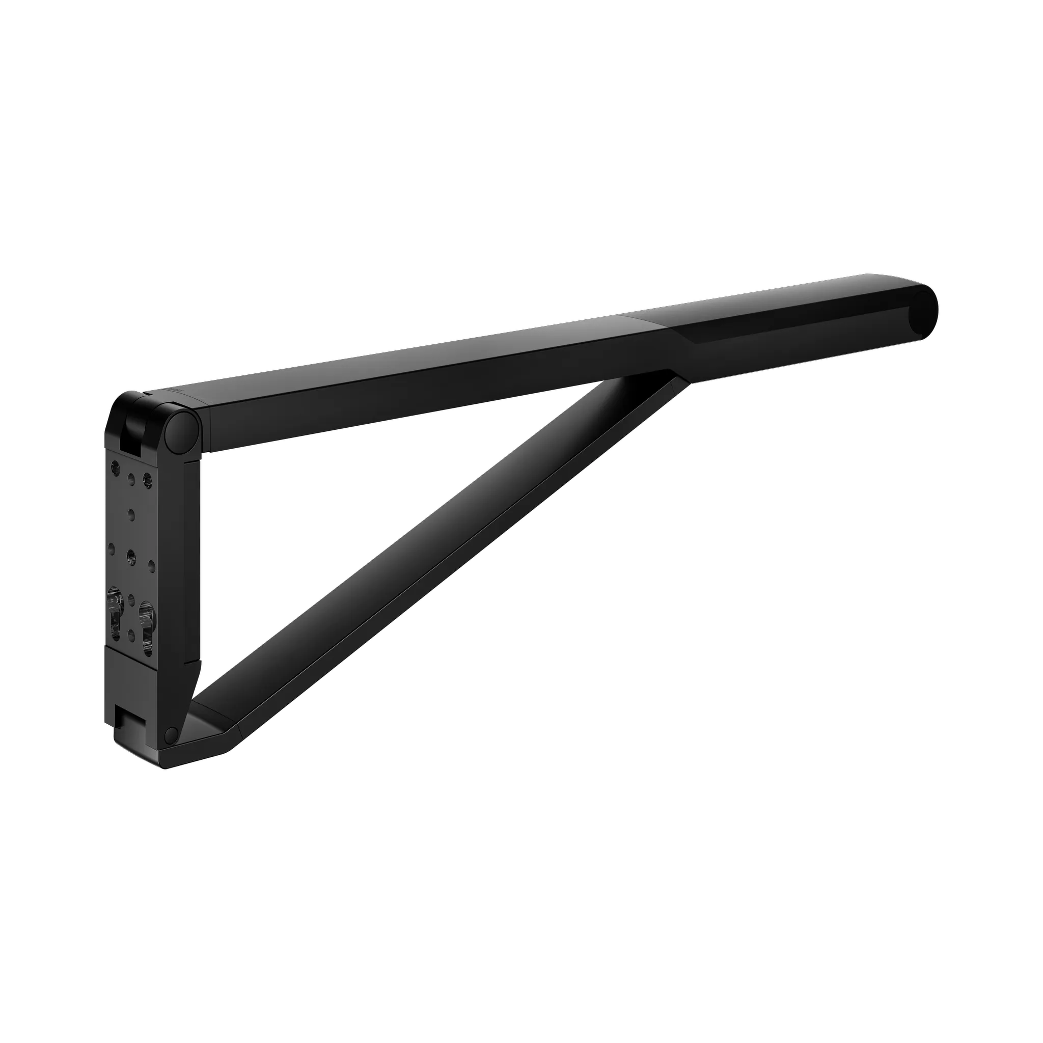 KEUCO AXESS Stützklappgriff WC 850 mm schwarz matt/schwarz KEUCO AXESS Stützklappgriff WC 850 mm schwarz matt/schwarz