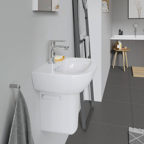 Handwaschbecken „D-Code“, Form rechteckig 45 × 34 cm  Handwaschbecken „D-Code“, Form rechteckig 45 × 34 cm