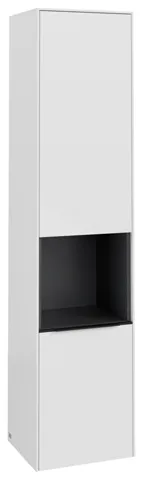 Villeroy & Boch Hochschrank mit offenem Fach „Subway 3.0“ 40 × 171 × 36,2 × 36,2 cm 2 Türen, 1 × offenes Fach, 2 × fixer Fachboden, Anschlag: rechts, 3 × Glasfachboden, 2 Türen, Anschlag rechts