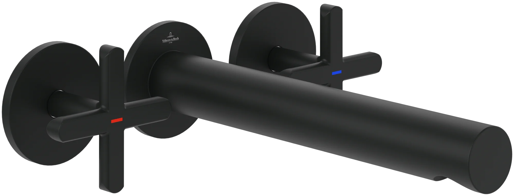 Villeroy & Boch Dreiloch-Waschtischarmatur Loop & Friends, 60 x 60 x 225 mm, Matt Black Villeroy & Boch Dreiloch-Waschtischarmatur Loop & Friends, 60 x 60 x 225 mm, Matt Black