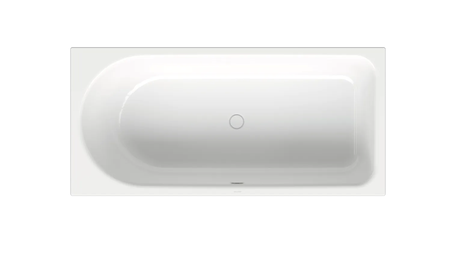 BetteOcean Badewanne Rechteck 1700x800x450 mm Fußende rechts Überlauf vorne weiß glasierter Titan-Stahl
