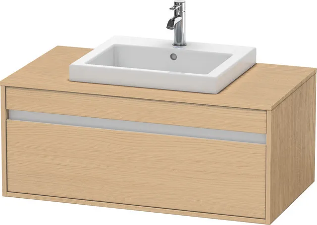 Duravit Waschtischunterschrank wandhängend „Ketho“ 100 × 42,6 × 55 cm Eiche Natur Duravit Waschtischunterschrank wandhängend „Ketho“ 100 × 42,6 × 55 cm Eiche Natur
