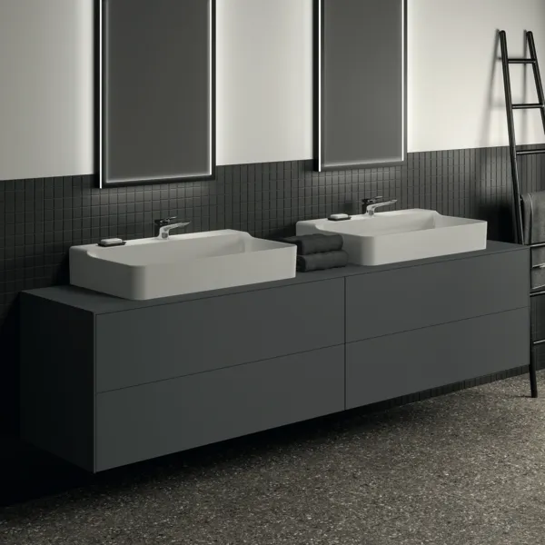 Ideal Standard Waschtischunterschrank Conca, 4 Auszüge, Anthrazit