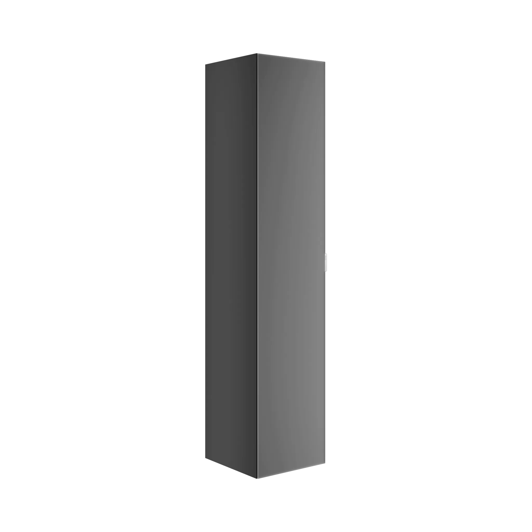 KEUCO Hochschrank „Edition 11 Art“ Smoke (Glas, satiniert), Smoke (Lack, seidenmatt), Anschlag links, mit Steckdose 400 × 1800 × 360 mm