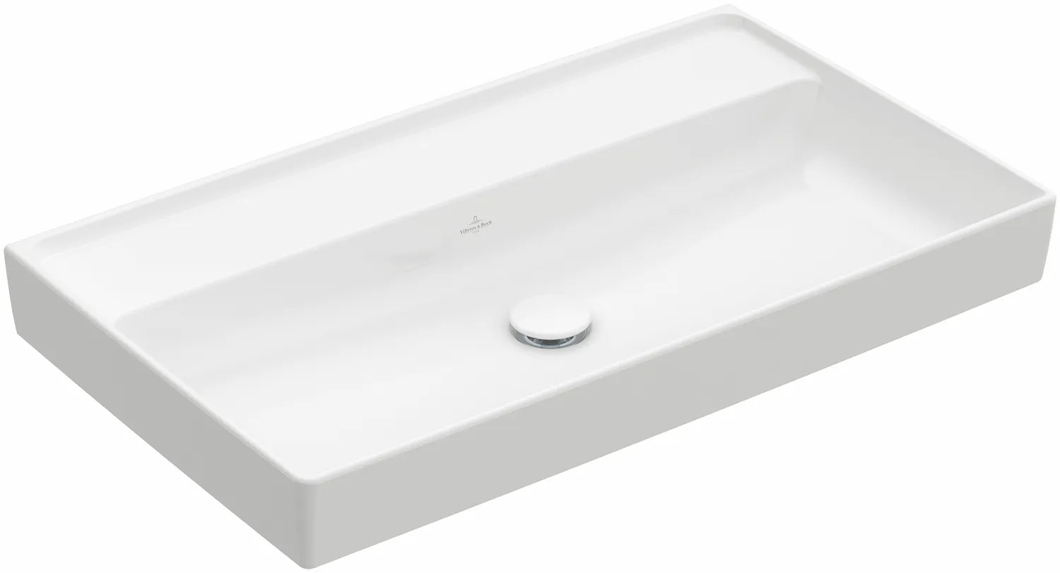 Villeroy & Boch Schrankwaschtisch aus TitanCeram „Collaro“ 800 × 465 × 160 mm, ohne Hahnlochbohrung in Weiß Alpin Villeroy & Boch Schrankwaschtisch aus TitanCeram „Collaro“ 800 × 465 × 160 mm, ohne Hahnlochbohrung in Weiß Alpin