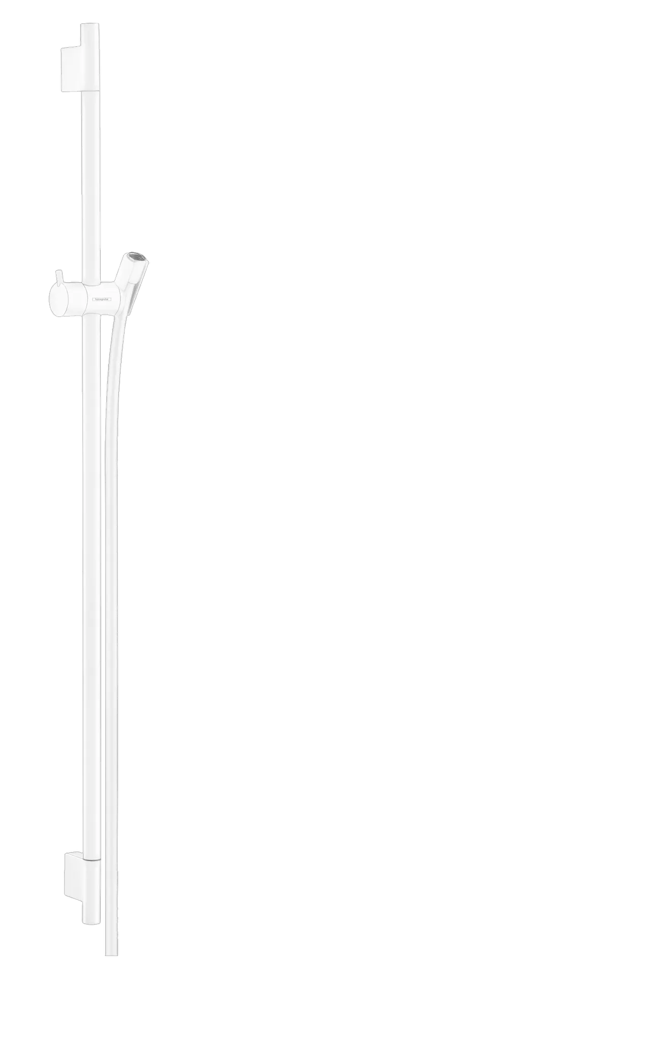 Hansgrohe Unica Brausestange S Puro 90 cm, Mattweiß Hansgrohe Unica Brausestange S Puro 90 cm, Mattweiß