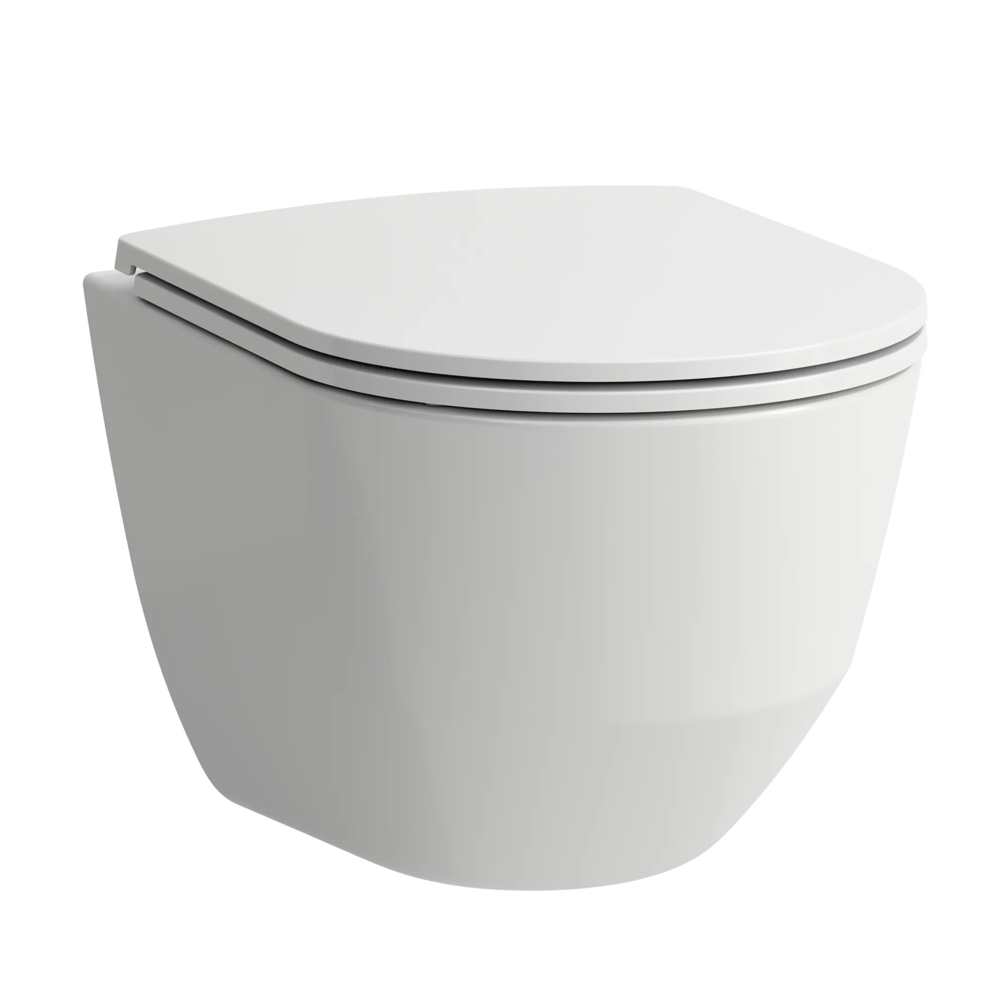 Tiefspül-WC wandhängend+Sitz PRO Pack 490x360 spülrandlos Ausführung kurz (kompakt) verdeckte Befestigung, weiß, bestehend aus H8209650000001 Wand-WC und H8989660000001 WC-Sitz SLIM mit Absenkautomatik