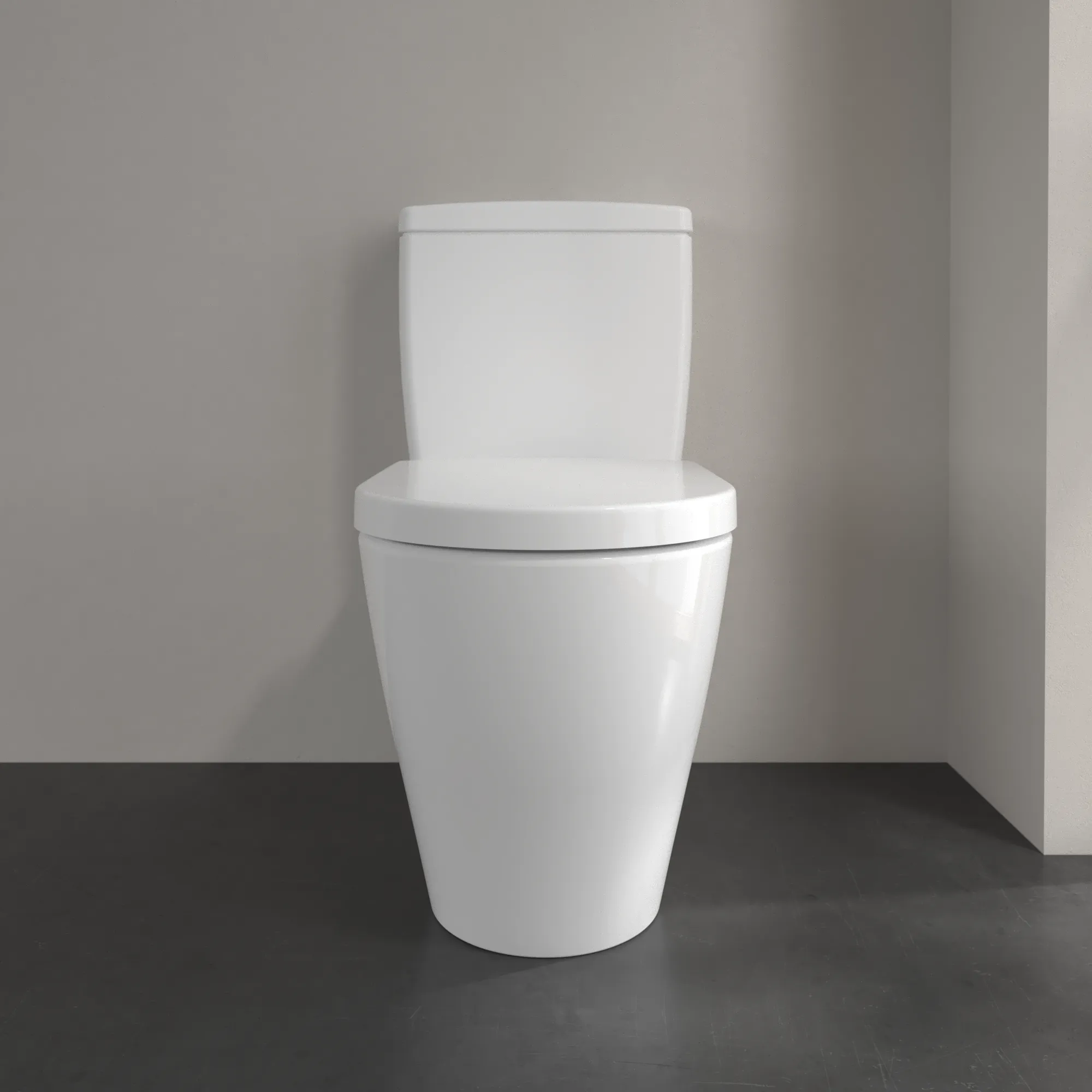 Stand-Tiefspül-WC DirectFlush „Avento“ 37 × 41 × 64 cm in Weiß Alpin, ohne Spülrand