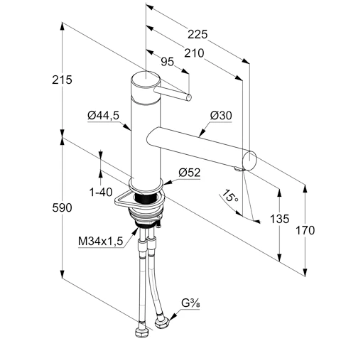 STEEL SpültischEinhandmischer edelstahl gebürstet STEEL SpültischEinhandmischer edelstahl gebürstet