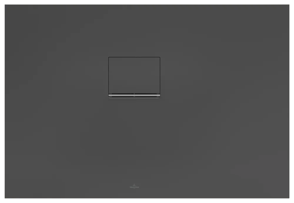 Villeroy & Boch Squaro Infinity Duschwanne, 1100x750x40mm, links EB:li flb Einbau, AR Anthracite