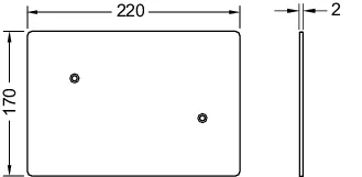 flushpoint Abdeckplatte, Edelstahl gebürstet flushpoint Abdeckplatte, Edelstahl gebürstet