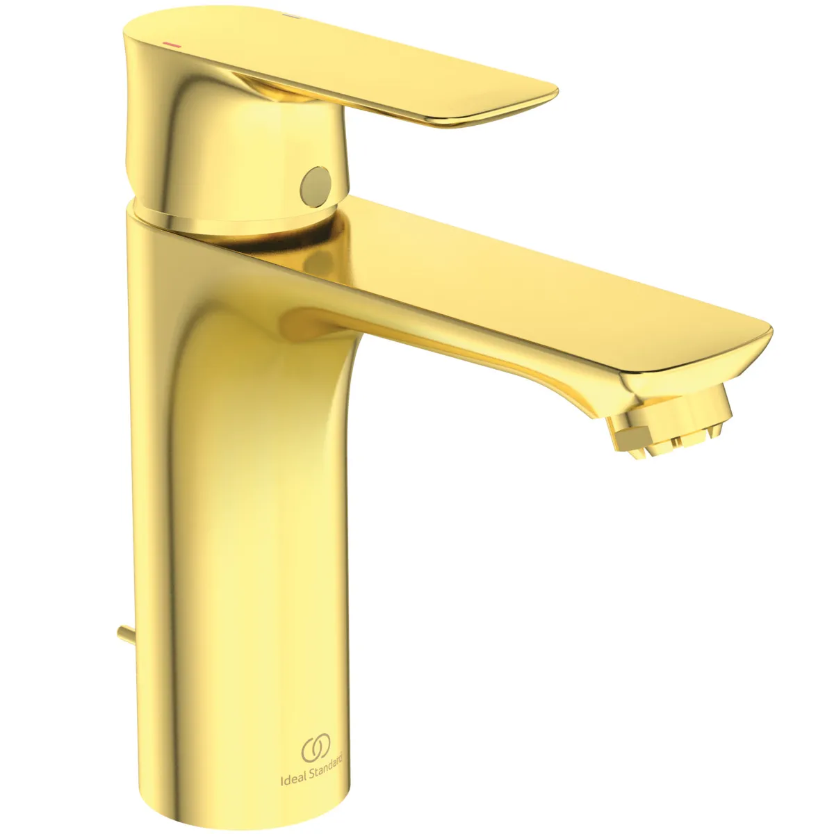 Ideal Standard Waschtischarmatur Connect Air Grande, Niederdruck, 5l/min, Brushed Gold