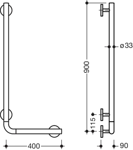 HEWI Haltegriff „System 800K“ HEWI Haltegriff „System 800K“