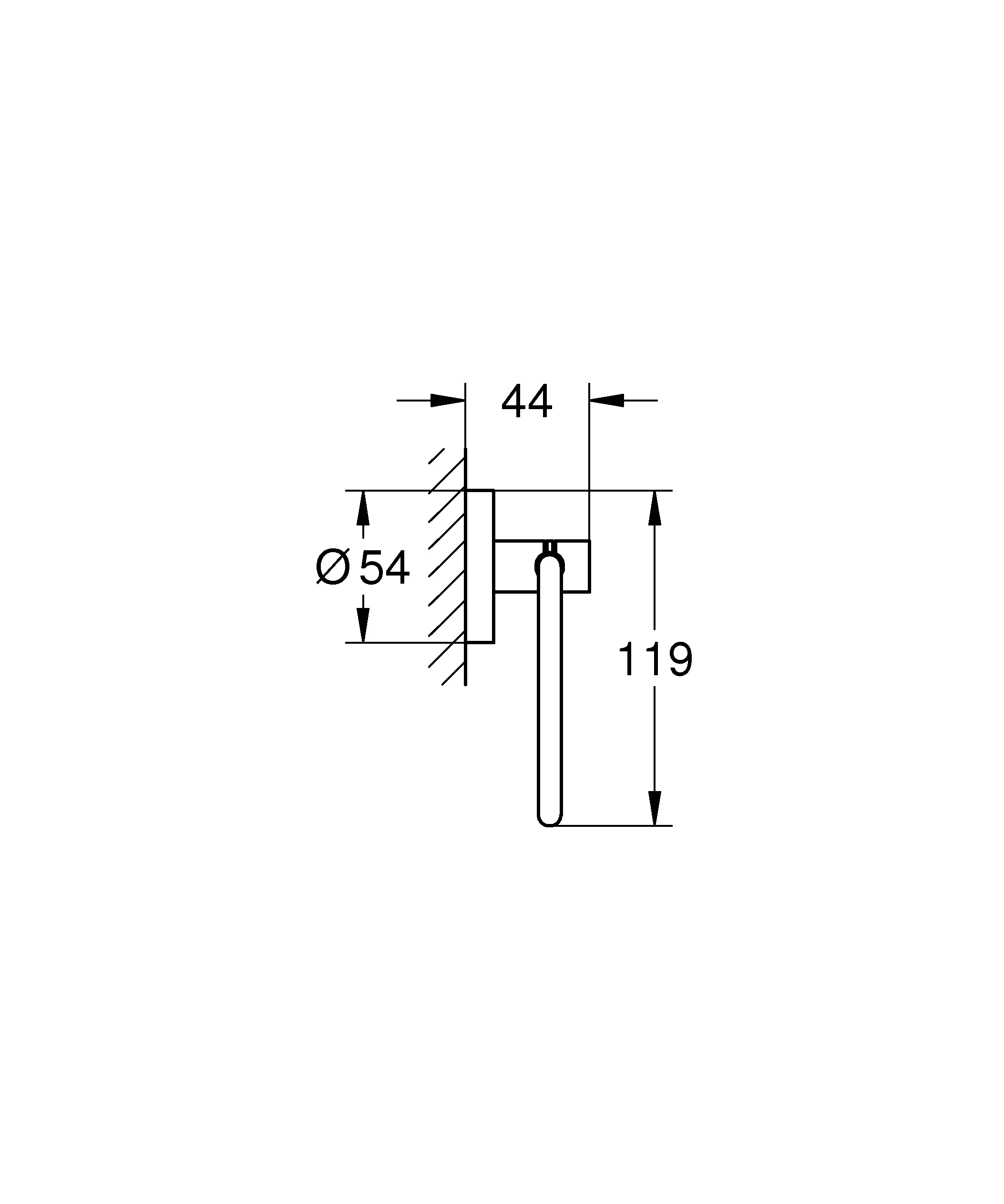 WC-Papierhalter Essentials 40689_1, ohne Deckel, chrom WC-Papierhalter Essentials 40689_1, ohne Deckel, chrom