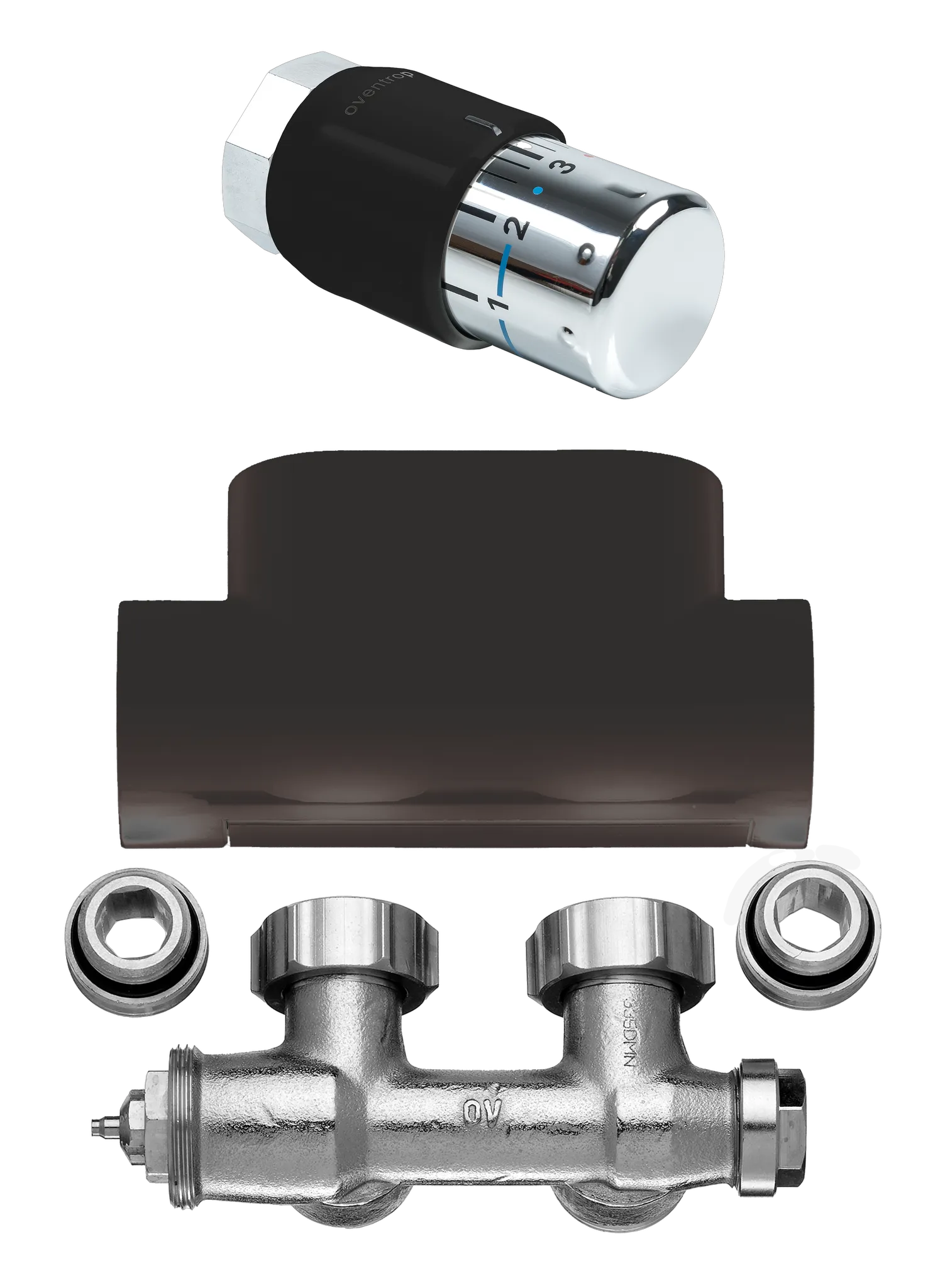 Kermi Set Ventilhahnblock Eckform in Kermi Set Ventilhahnblock Eckform in