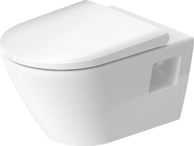 Wand-Tiefspül-WC „D-Neo“ 37 × 40 × 54 cm mit HygieneGlaze, Befestigung sichtbar, ohne Spülrand Wand-Tiefspül-WC „D-Neo“ 37 × 40 × 54 cm mit HygieneGlaze, Befestigung sichtbar, ohne Spülrand