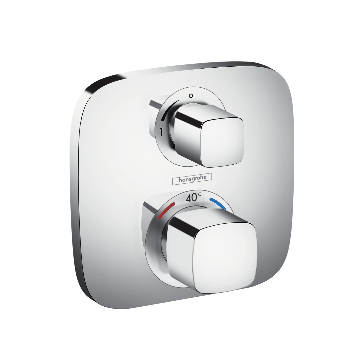Thermostat Unterputz Ecostat E Fertigset 1 Verbraucher chrom