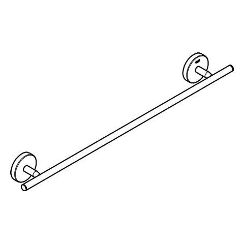 Badetuchhalter Bau Cosmopolitan 40459_1, 522 mm, chrom Badetuchhalter Bau Cosmopolitan 40459_1, 522 mm, chrom