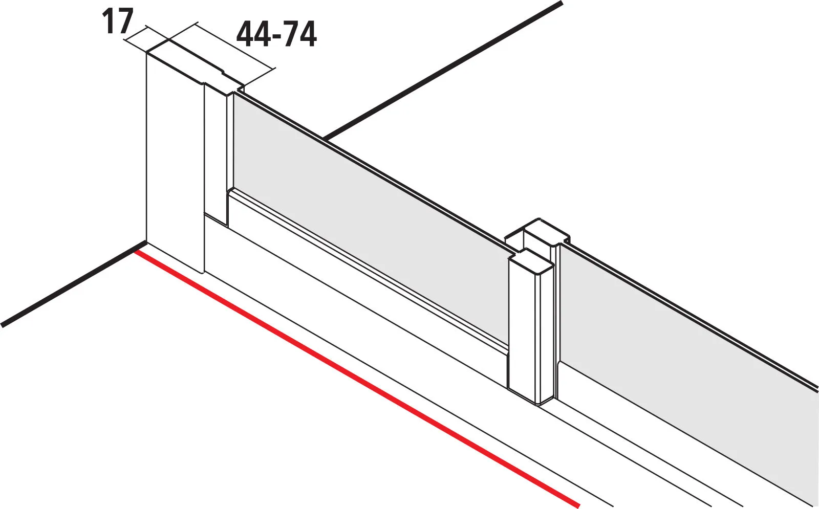 Kermi Duschdesign IBIZA 2000 Viertelkreis-Duschkabine (Gleittüren), Silber Mattglanz, 1850x900mm Kermi Duschdesign IBIZA 2000 Viertelkreis-Duschkabine (Gleittüren), Silber Mattglanz, 1850x900mm