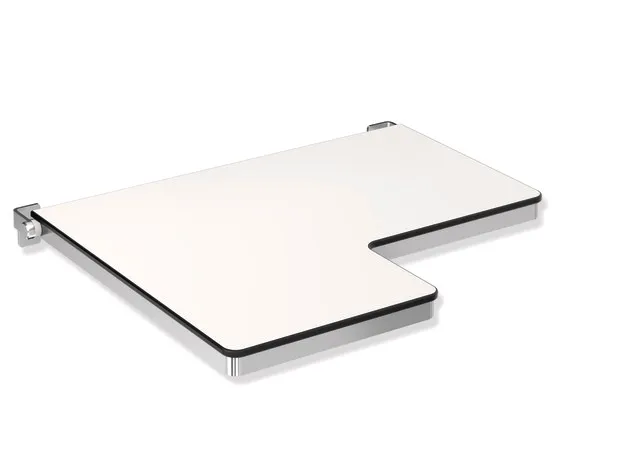 HEWI Duschklappsitz, L-förmig (USA), Edelstahl, 26 inch x 22 13⁄16 inch HEWI Duschklappsitz, L-förmig (USA), Edelstahl, 26 inch x 22 13⁄16 inch