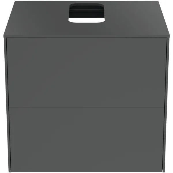 Ideal Standard Waschtischunterschrank Conca, 2 Auszüge, anthrazit