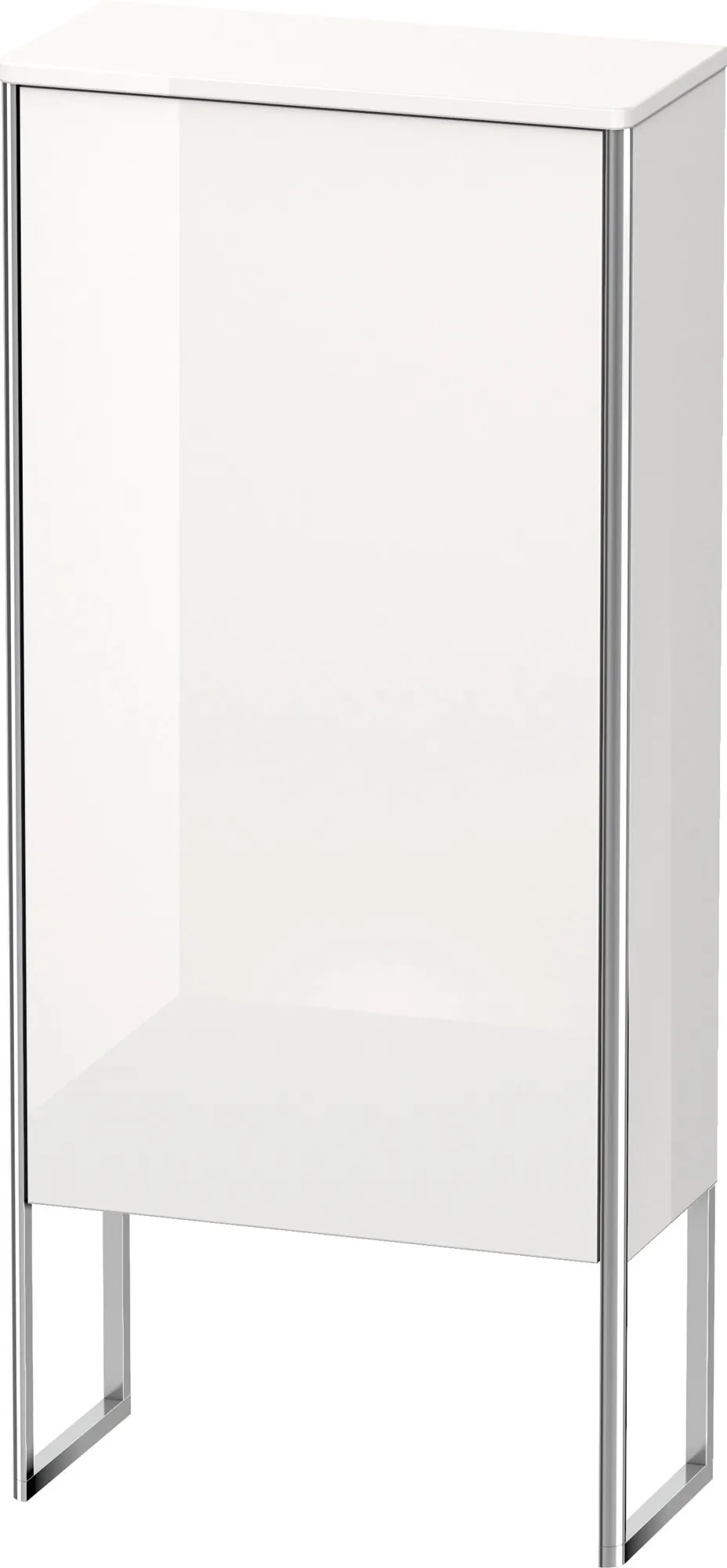 Duravit Halbhochschrank „XSquare“ 50 × 113,6 × 23,6 cm Weiß Hochglanz